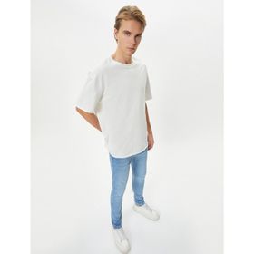 Koton 4SAM40014ND Açık İndigo Erkek Jean Pantolon