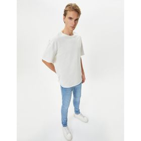 Koton 4SAM40014ND Açık İndigo Erkek Jean Pantolon