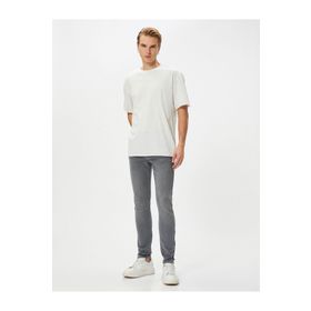 Koton 4SAM40017ND Gri Erkek Jean Pantolon