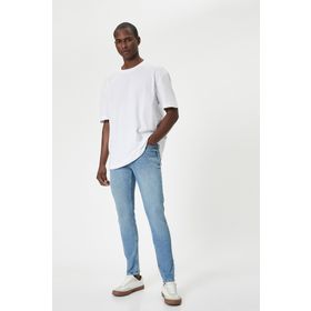Koton 4SAM40027ND Açık İndigo Erkek Jean Pantolon
