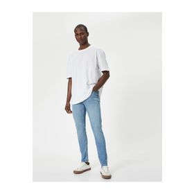 Koton 4SAM40027ND Açık İndigo Erkek Jean Pantolon