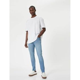 Koton 4SAM40027ND Açık İndigo Erkek Jean Pantolon