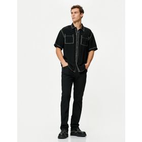 Koton 4SAM40045ND Siyah Erkek Jean Pantolon