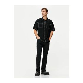 Koton 4SAM40045ND Siyah Erkek Jean Pantolon