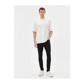 Koton 4SAM40053ND Siyah Erkek Jean Pantolon