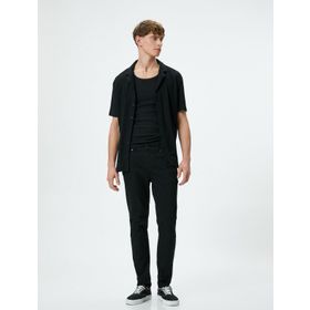 Koton 4SAM40233ND Siyah Erkek Jean Pantolon