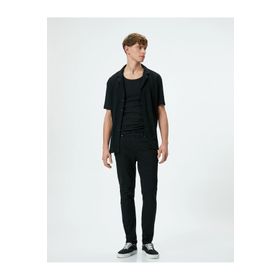 Koton 4SAM40233ND Siyah Erkek Jean Pantolon