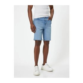 Koton 4SAM40311ND 600 Açık Indigo Denim Erkek Şort