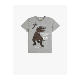 Koton 4SKB10297TK Gri Erkek Çocuk T-shirt