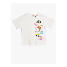 Koton 4SKG10083AK Ekru Kız Çocuk T-shirt