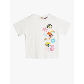 Koton 4SKG10083AK Ekru Kız Çocuk T-shirt
