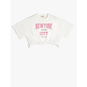 Koton 4SKG10086AK Ekru Kız Çocuk T-shirt
