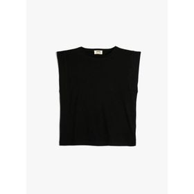 Koton 4SKG10106AK Siyah Kadın T-shirt