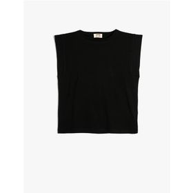Koton 4SKG10106AK Siyah Kadın T-shirt