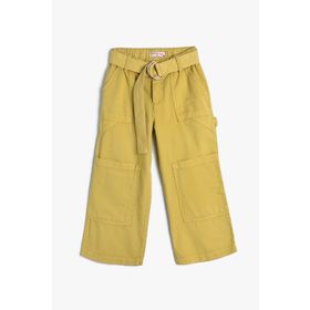 Koton 4SKG40035AD Haki Jean Kız Çocuk Pantolon