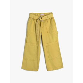 Koton 4SKG40035AD Haki Jean Kız Çocuk Pantolon