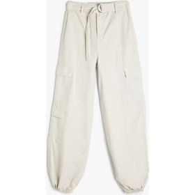 Koton 4SKG40070AD Gri Jean Kız Çocuk Pantolon