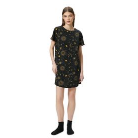 Koton 4SMB10047TK Sarı Çizgili Hayvan Baskılı Erkek Bebek Sweatshirt