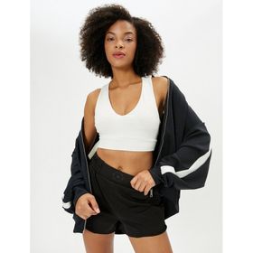 Koton 4WAK10278NK Siyah Spor Kadın Sweatshirt