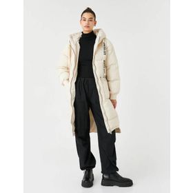 Koton 4WAL00023IW Ekru Kadın Mont