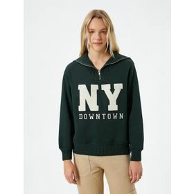 Koton 4WAL10002IK Yeşil Kadın Sweatshirt