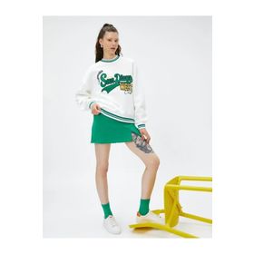 Koton 4WAL10018IK Ekru Kadın Sweatshırt