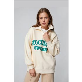 Koton 4WAL10021LK 050 Bej Genç Kız Pamuk Jersey Sweatshirt