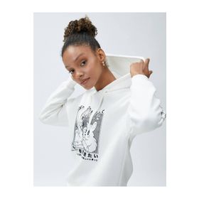 Koton 4WAL10035IK Ekru Kadın Sweatshirt