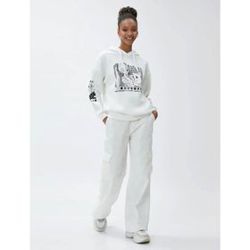 Koton 4WAL10035IK Ekru Kadın Sweatshirt