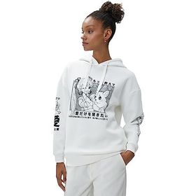 Koton 4WAL10035IK Ekru Kadın Sweatshirt