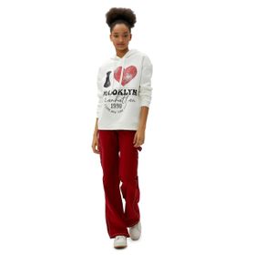 Koton 4WAL10042IK Desenli Ekru Kadın Sweatshirt