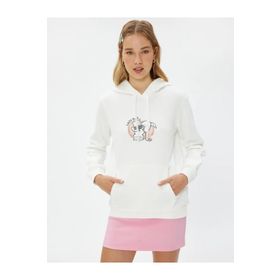 Koton 4WAL10091IK Ekru Kadın Sweatshırt