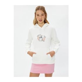 Koton 4WAL10091IK Ekru Kadın Sweatshırt