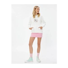Koton 4WAL10091IK Ekru Kadın Sweatshırt