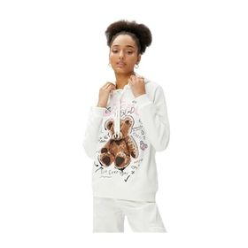 Koton 4WAL10096IK Beyaz Kadın Sweatshirt