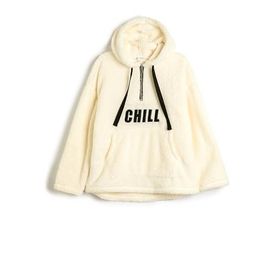 Koton 4WAL10098IK 010 Ekru Polyester Genç Kız Sweatshirt