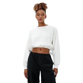 Koton 4WAL10107IK Yuvarlak Yaka Düz Ekru Kadın Sweatshirt