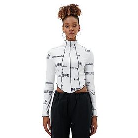 Koton 4WAL10115IK Ekru Kadın Uzun Kollu T-shirt