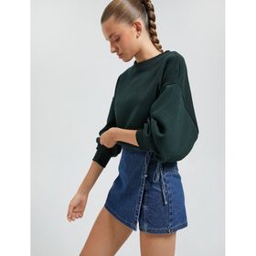 Koton 4WAL10146IK Yeşil Kadın Sweatshirt