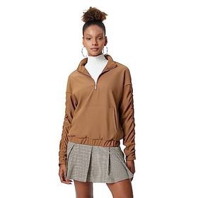 Koton 4WAL10180IK Bej Kadın Sweatshirt