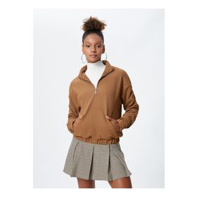 Koton 4WAL10180IK Bej Kadın Sweatshirt