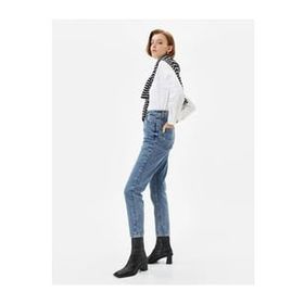 Koton 4WAL40004MD Koyu İndigo Kadın Kot Pantolon