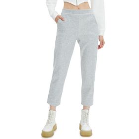 Koton 4WAL40020IK Gri Melanj Crop Paça Basic Kadın Pantolon