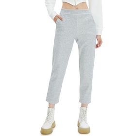Koton 4WAL40020IK Gri Melanj Crop Paça Basic Kadın Pantolon