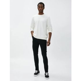 Koton 4WAM40026ND Siyah Erkek Jean Pantolon