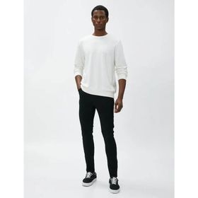 Koton 4WAM40026ND Siyah Erkek Jean Pantolon