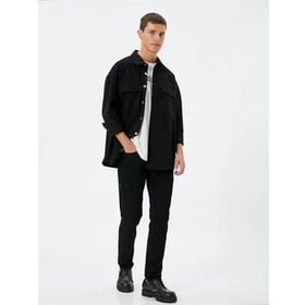 Koton 4WAM40031ND Erkek Slim Brad Jean Siyah Pantolon
