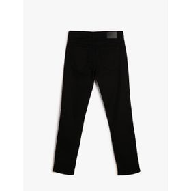 Koton 4WAM40035ND Straight Chadwick Siyah Erkek Jean Pantolon