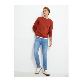 Koton 4WAM40214ND Açık İndigo Skinny Mıchael Erkek Jean Pantolon