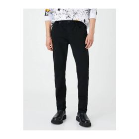 Koton 4WAM40240ND Siyah Erkek Kot Pantolon